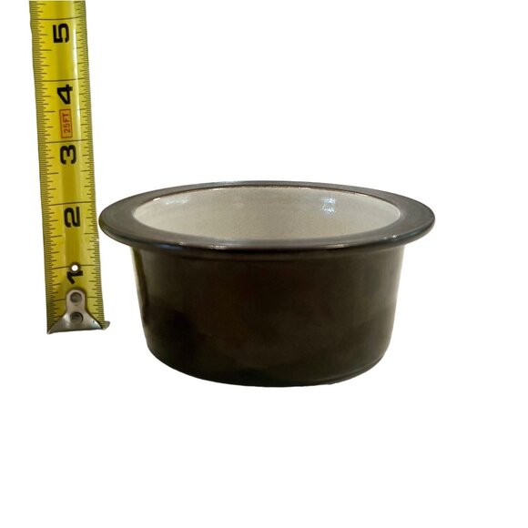 Heath Ceramics Rim Bowls Bakers (Set of 2) Opaque White Matte Brown 5 1/8" - Picture 7 of 10